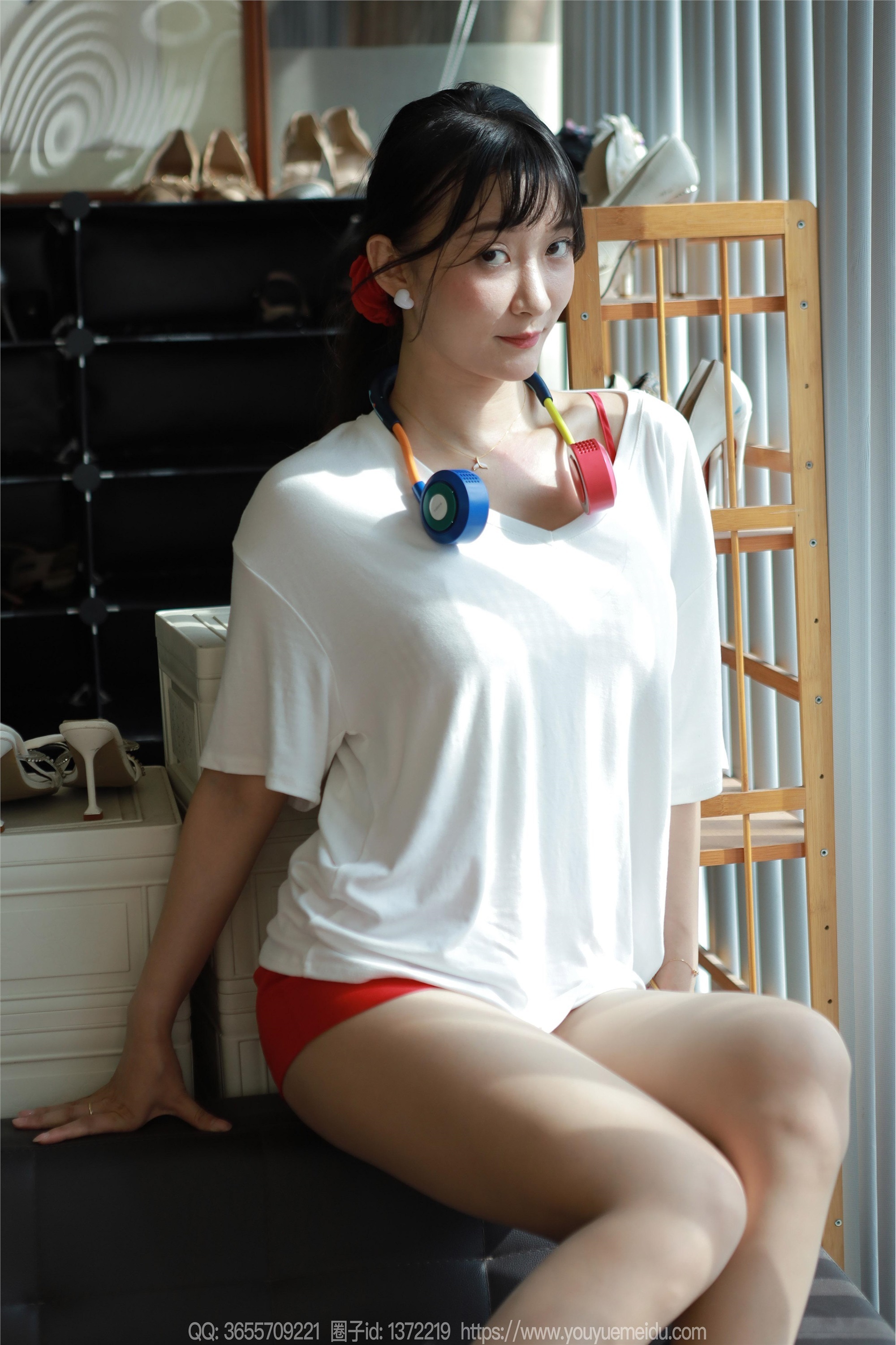 IESS异思趣向  2024.08.20 丝享家 1826 秋秋《白T红裙》